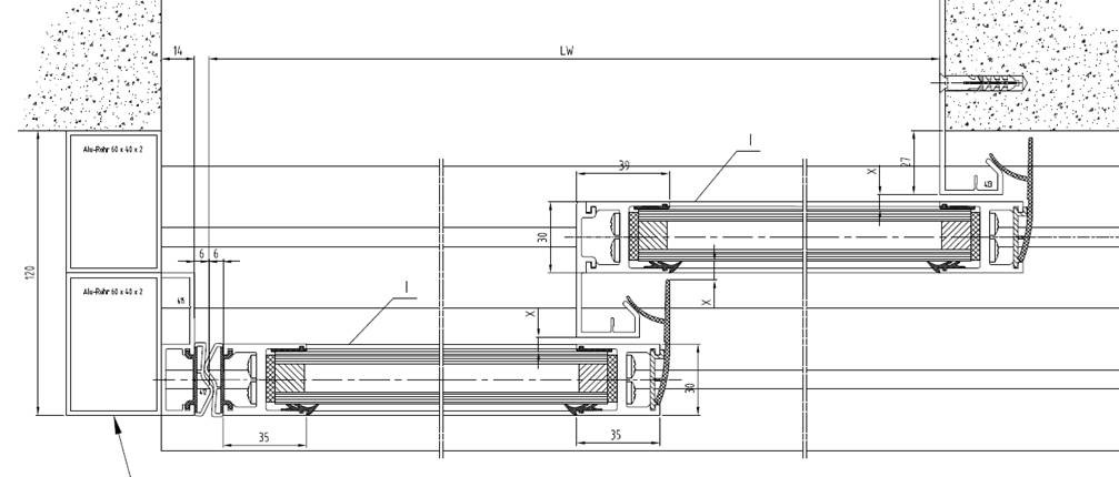 Варианты установки S-образного профиля Варианты установки S-образного профиля
