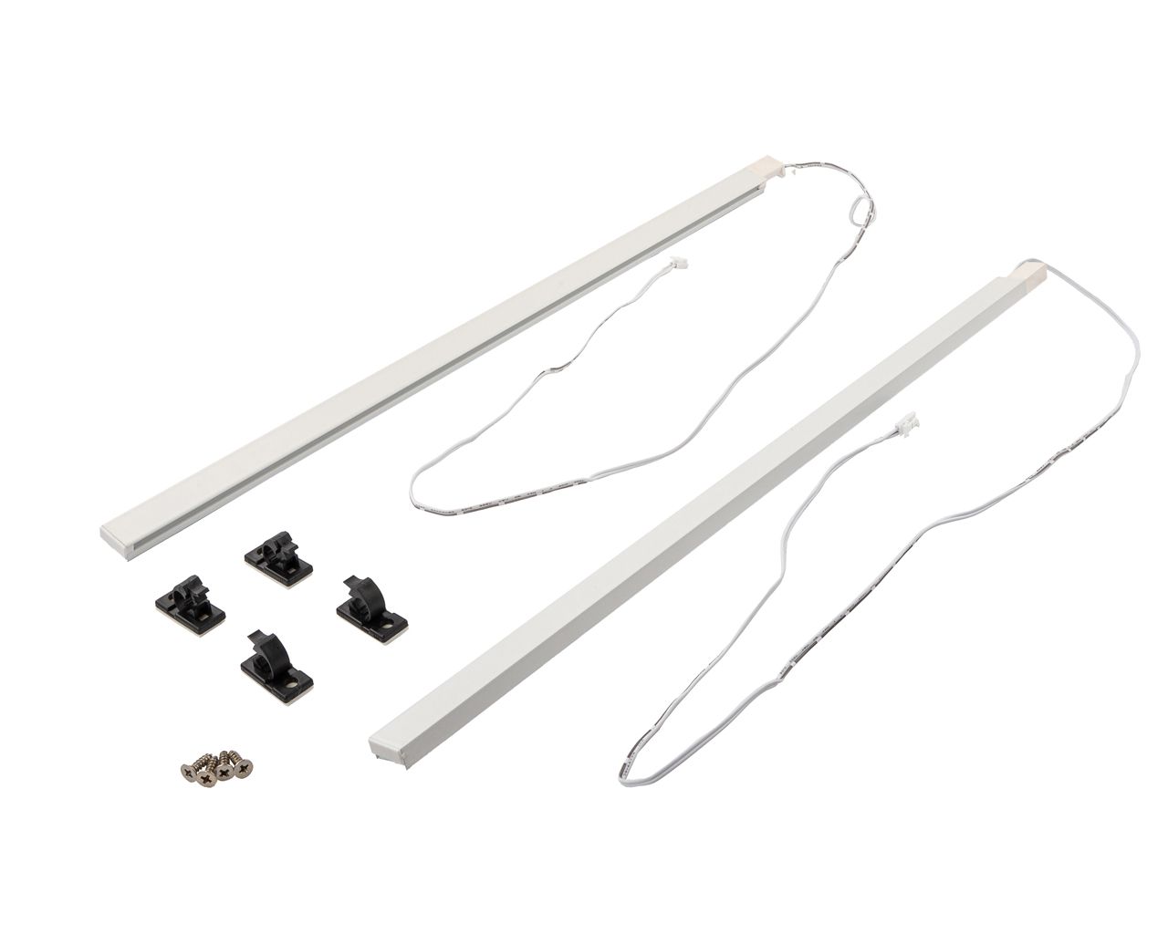 LED-подсветка длиной 450 мм ALPHALUX для ящика с боковинами из ЛДСП толщиной 16 мм (2 ленты, 4 крепления), белый. Рис. 2 LED-подсветка длиной 450 мм ALPHALUX для ящика с боковинами из ЛДСП толщиной 16 мм (2 ленты, 4 крепления), белый. Рис. 2