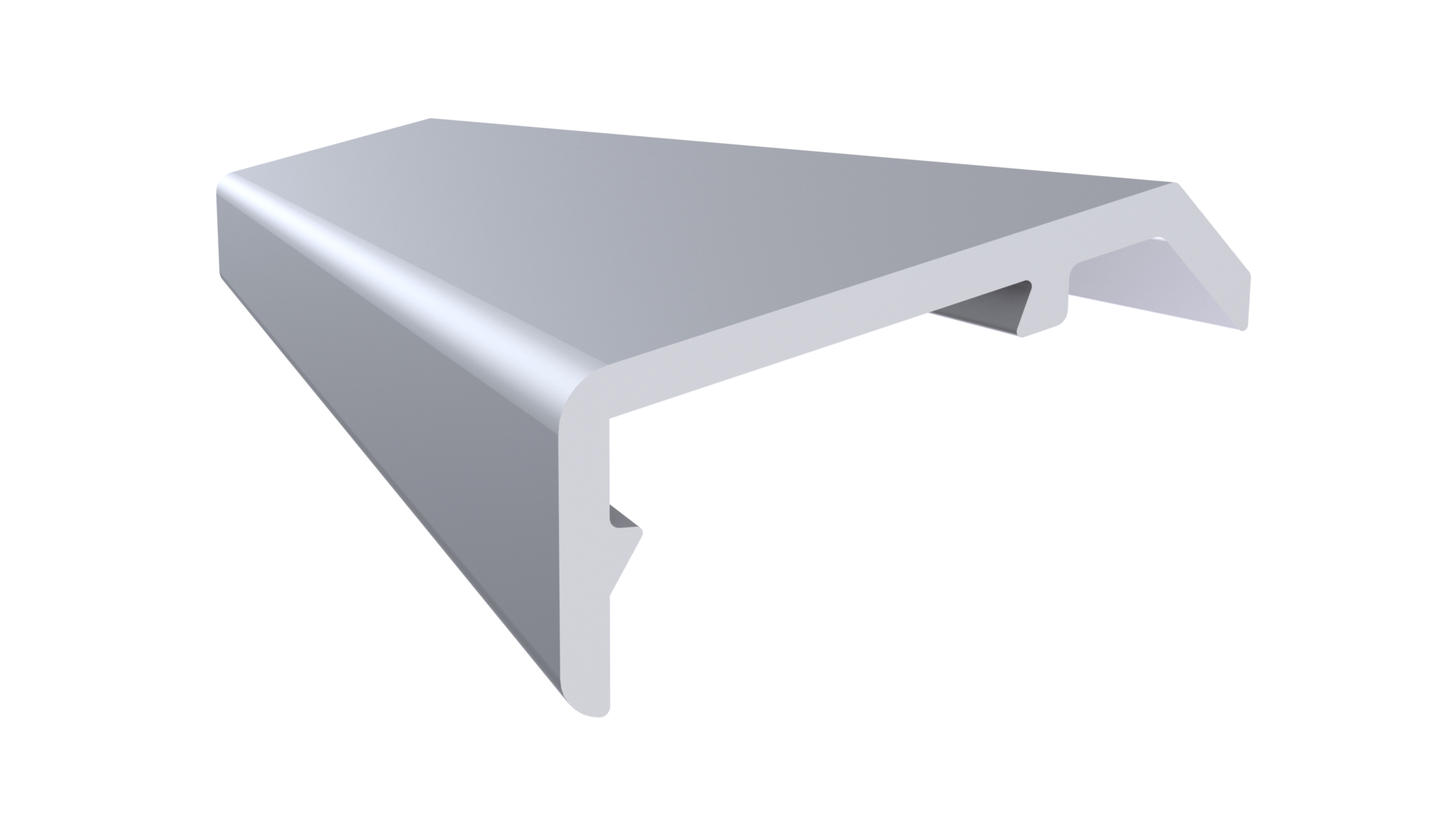 Профиль покрытия створок, алюминий, неокрашенный. Рис. 1