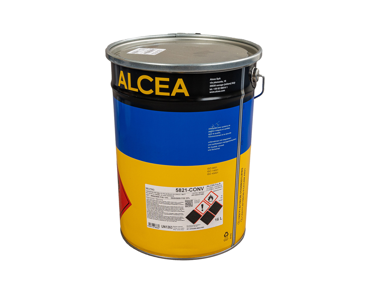 Лак акриловый ALCEA 582Y-MSB2 белый полуматовый, н. у. 25 кг