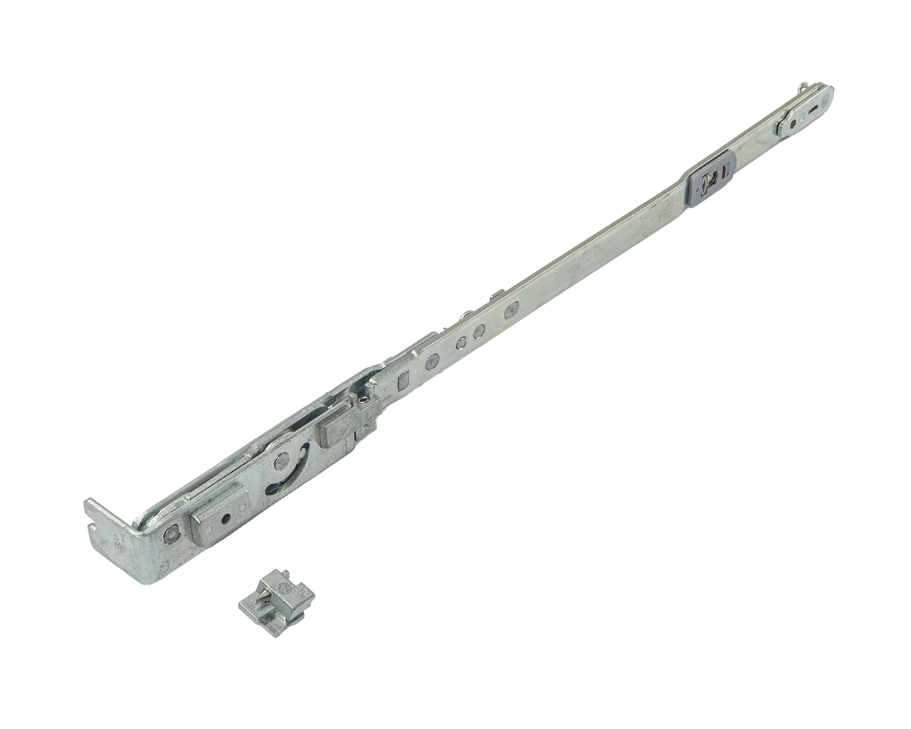 Ножницы на раме 9 мм, правые Alu 601-850 мм (скрытая, паз ПВХ). Рис. 1