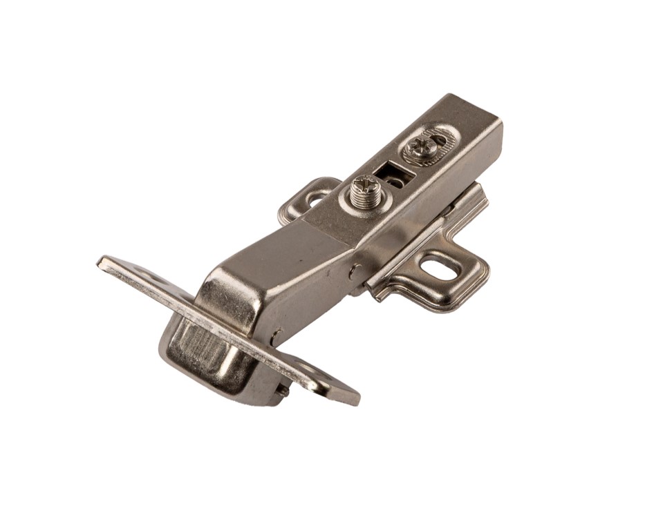 Петля угловая +45 Clip-On с доводчиком, 87 гр, с монтажной планкой H=2 мм в сборе, под саморез, 45 мм, 35 мм чашка. Рис. 3