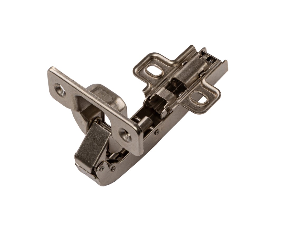 Петля угловая +90 Clip-On с доводчиком, 87 гр, с монтажной планкой H=2 мм в сборе, под саморез, 45 мм, 35 мм чашка. Рис. 2