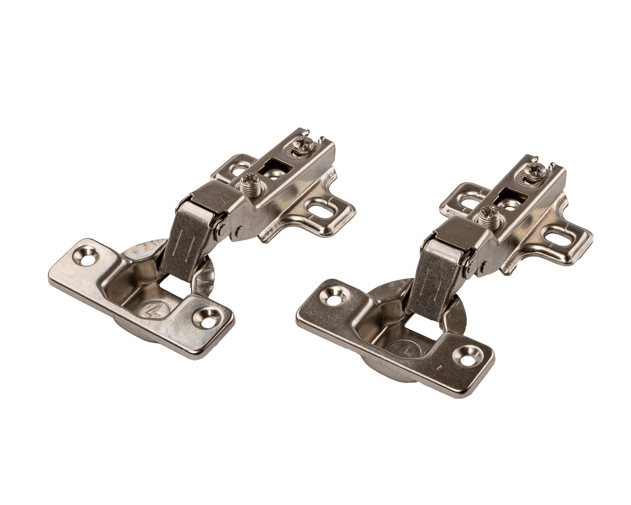 Петля смежная Slide-On без доводчика, 52 гр, с монтажной планкой h=0 мм в сборе, под саморез, 48*6 мм, 35 мм чашка. Рис. 1