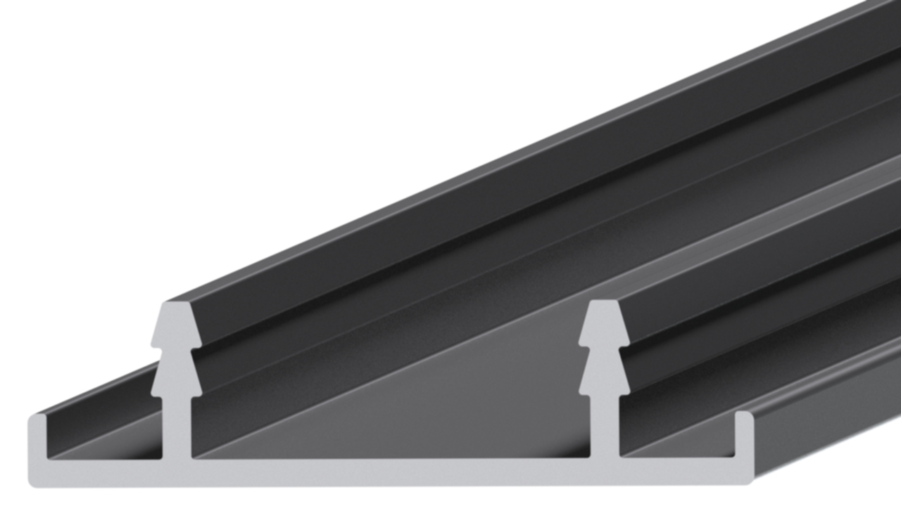 Профиль кромка дверного полотна, алюминий, L=6100 мм, черный. Рис. 1 Профиль кромка дверного полотна, алюминий, L=6100 мм, черный. Рис. 1
