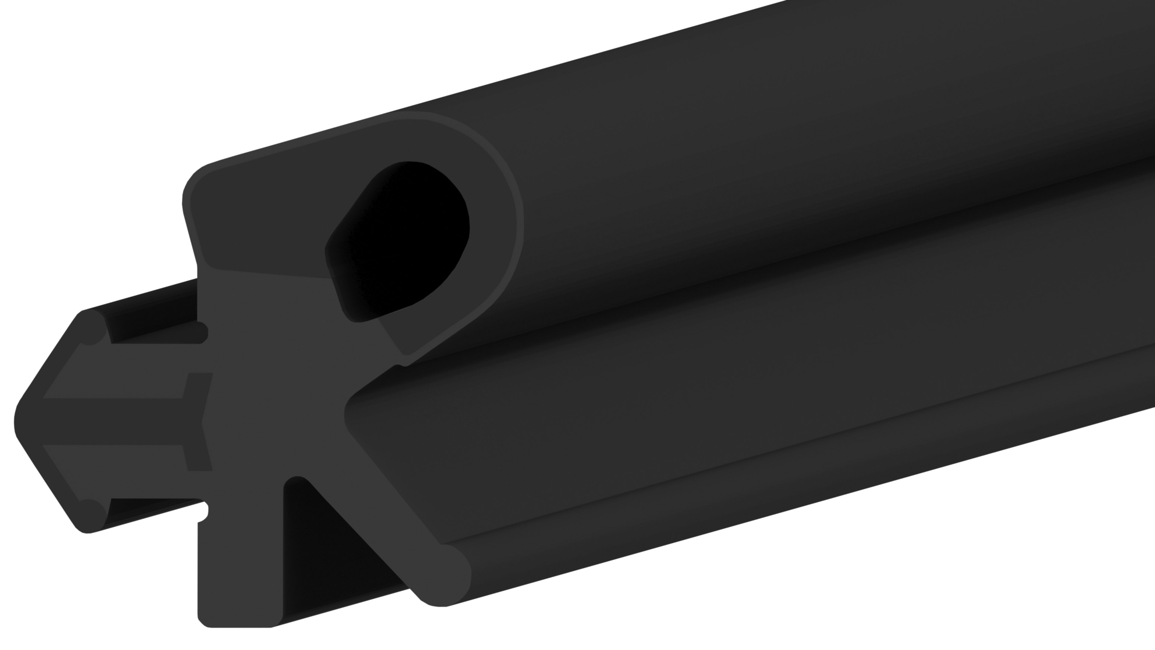 Уплотнитель для дерево-алюминиевых окон DEVENTER, ТЭП, черный RAL 9004