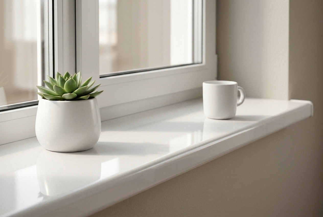 Подоконник древесно-пластиковый Moeller LD S 30 /350/ белый глянец /6,0м/. Рис. 3