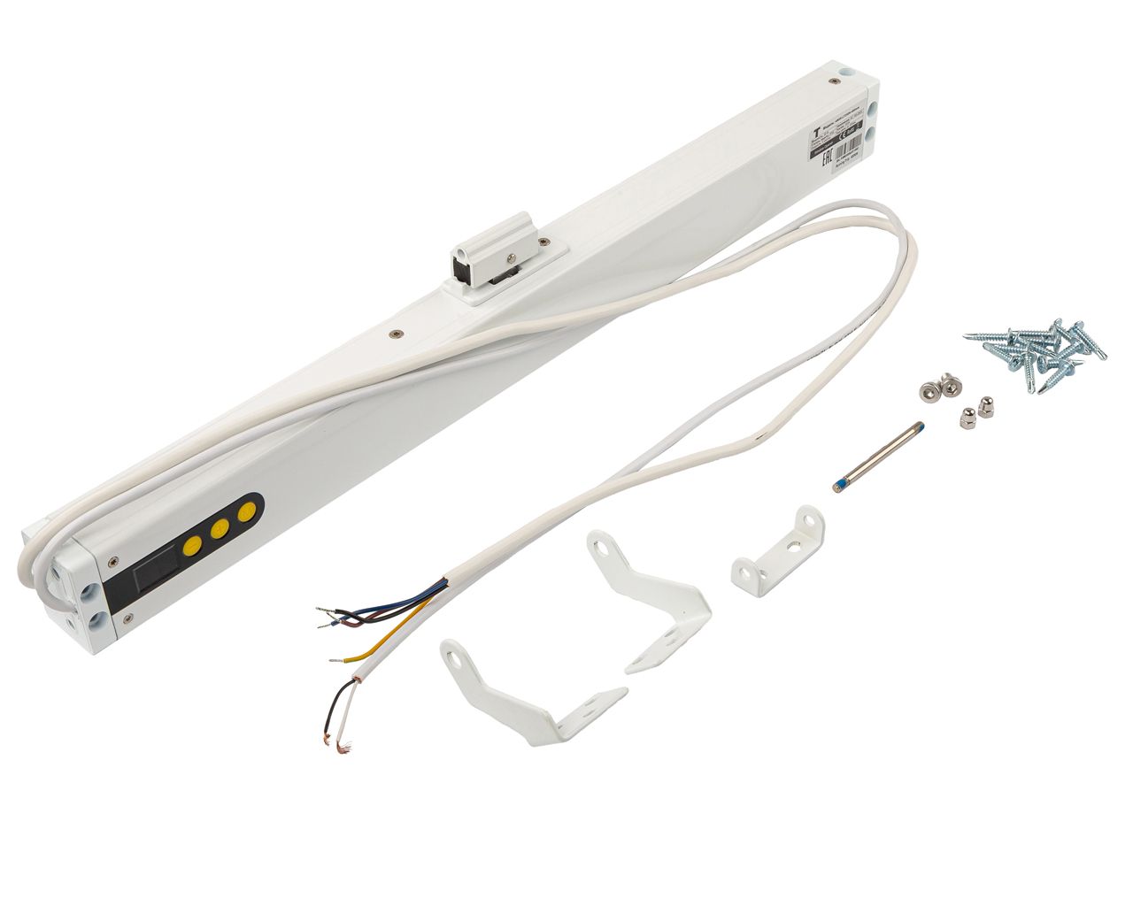 Электропривод цепной PRO Синхро с регулировкой выхода до 400мм, 24В, белый