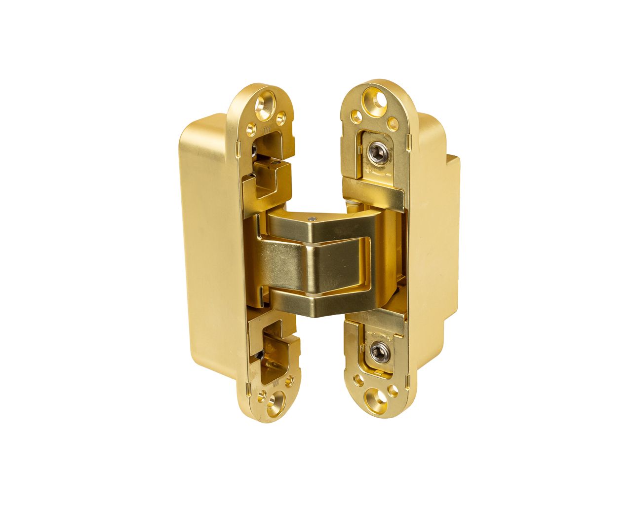 (1 кор.=2 петли) Петля скрытая ELEMENTIS, серия ITALY, универсальная, 3D, 120x27 мм, 60 кг, цамак, цвет золото матовое. Рис. 3 (1 кор.=2 петли) Петля скрытая ELEMENTIS, серия ITALY, универсальная, 3D, 120x27 мм, 60 кг, цамак, цвет золото матовое. Рис. 3