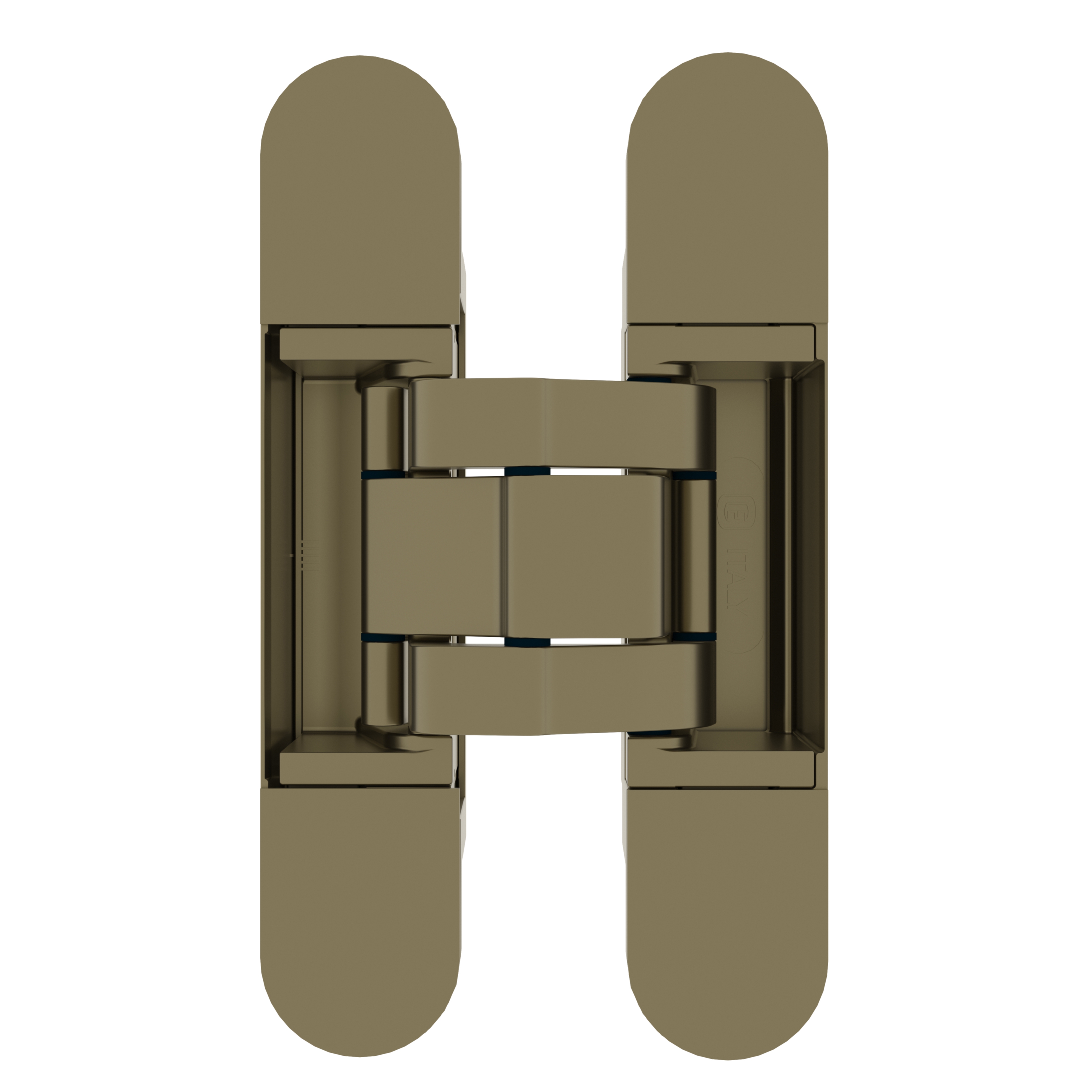 (1 кор.=2 петли) Петля скрытая ELEMENTIS, серия ITALY,, универсальная, 3D, 135x27 мм, 60 кг, цамак, цвет античная бронза. Рис. 2 (1 кор.=2 петли) Петля скрытая ELEMENTIS, серия ITALY,, универсальная, 3D, 135x27 мм, 60 кг, цамак, цвет античная бронза. Рис. 2