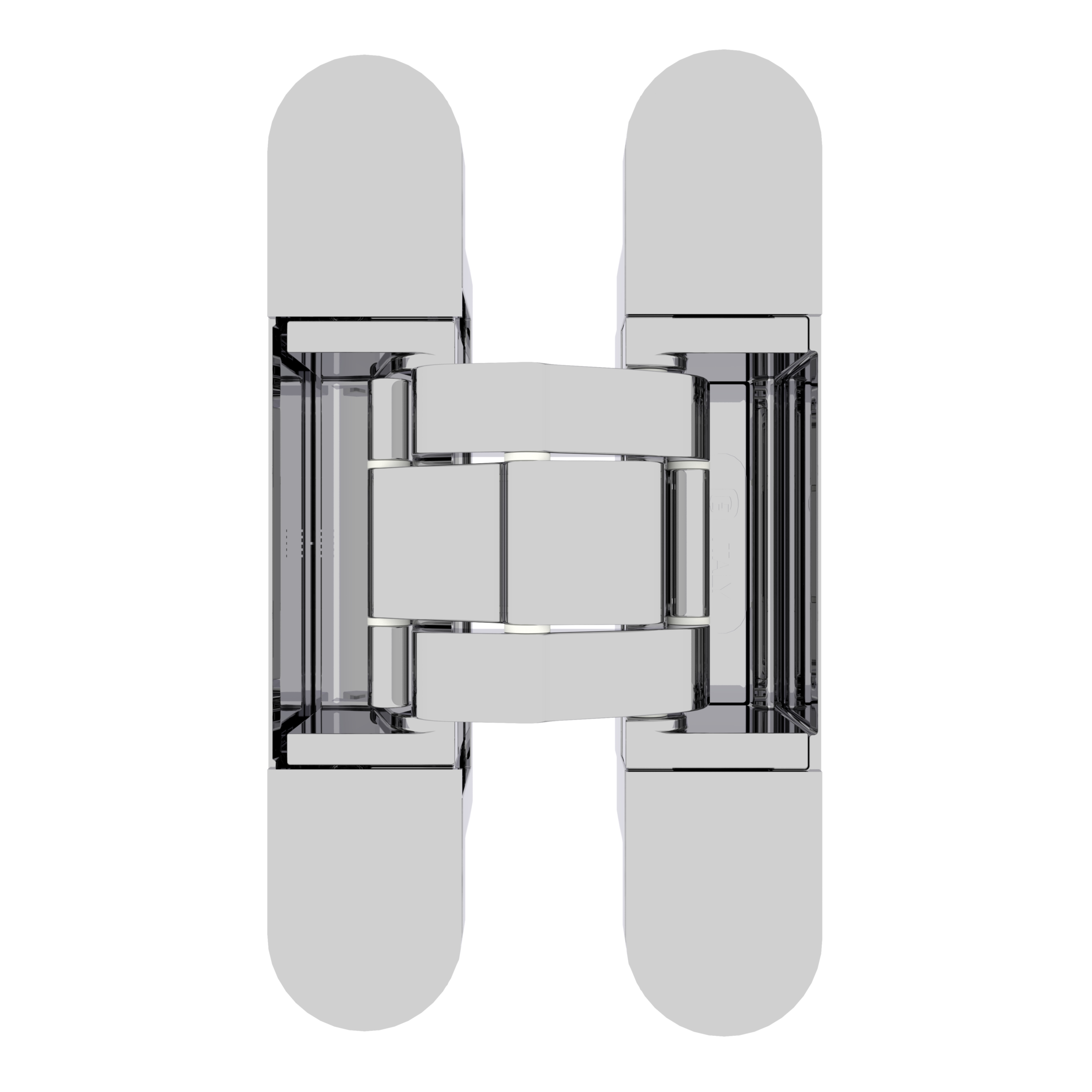 (1 кор.=2 петли) Петля скрытая ELEMENTIS, серия ITALY,, универсальная, 3D, 135x27 мм, 60 кг, цамак, цвет хром полированный. Рис. 2