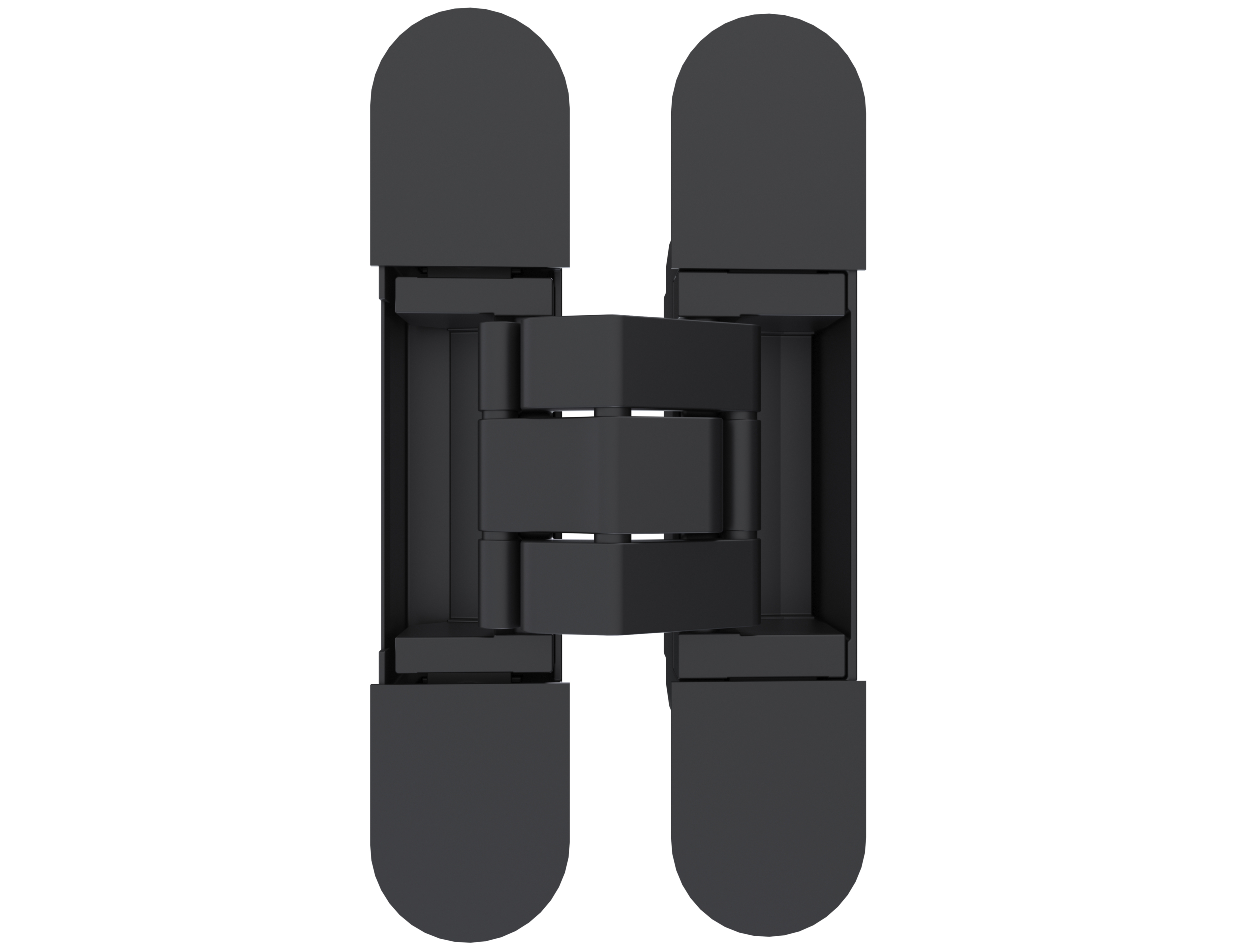 (1 кор.=2 петли) Петля скрытая ELEMENTIS, универсальная, 3D, 115x23 мм, 40 кг, цамак, черный матовый. Рис. 1 (1 кор.=2 петли) Петля скрытая ELEMENTIS, универсальная, 3D, 115x23 мм, 40 кг, цамак, черный матовый. Рис. 1