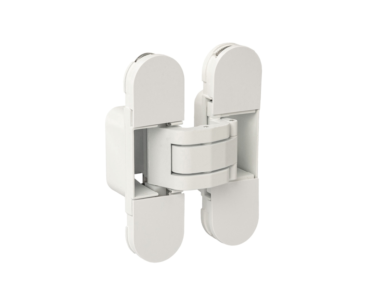 (1 корбка=2 петли) Петля скрытая ELEMENTIS, универсальная, 3D, 110x30 мм, 40 кг,цамак, белый матовый RAL 9016. Рис. 2