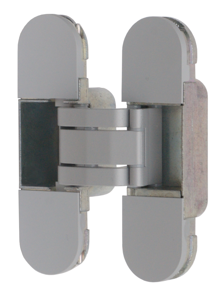 (1 коробка=2 петли) Петля скрытая ELEMENTIS, универсальная, 3D, 110x30 мм, 40 кг, цамак, хром матовый RAL 9006. Рис. 3