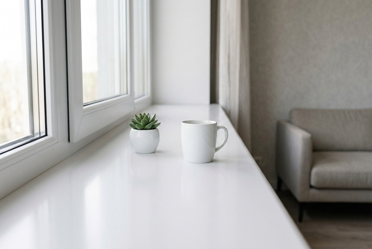 Подоконник древесно-пластиковый Moeller LD S 30 /800/ белый матовый /6,0м/. Рис. 2