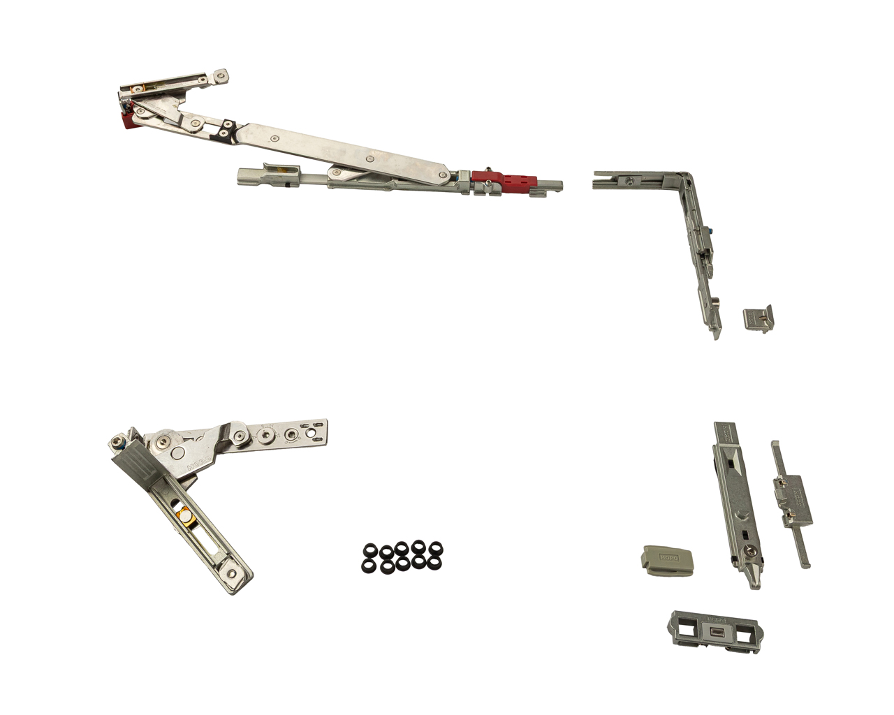 Комплект поворотно-откидной (скрытые петли + запорные элементы), 90°, 475-1000 мм, V.01, левый, 100 кг. Рис. 3