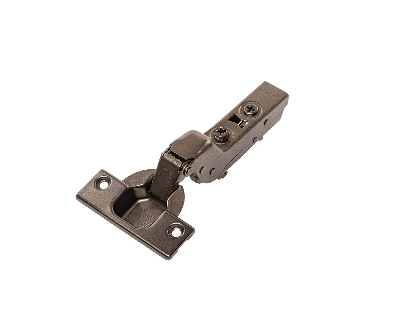 Петля для вкладных дверей Alphalux Titan Clip-On, без пружины, угол открывания 100°, 45мм, чашка 35 мм, никель. Рис. 1 Петля для вкладных дверей Alphalux Titan Clip-On, без пружины, угол открывания 100°, 45мм, чашка 35 мм, никель. Рис. 1