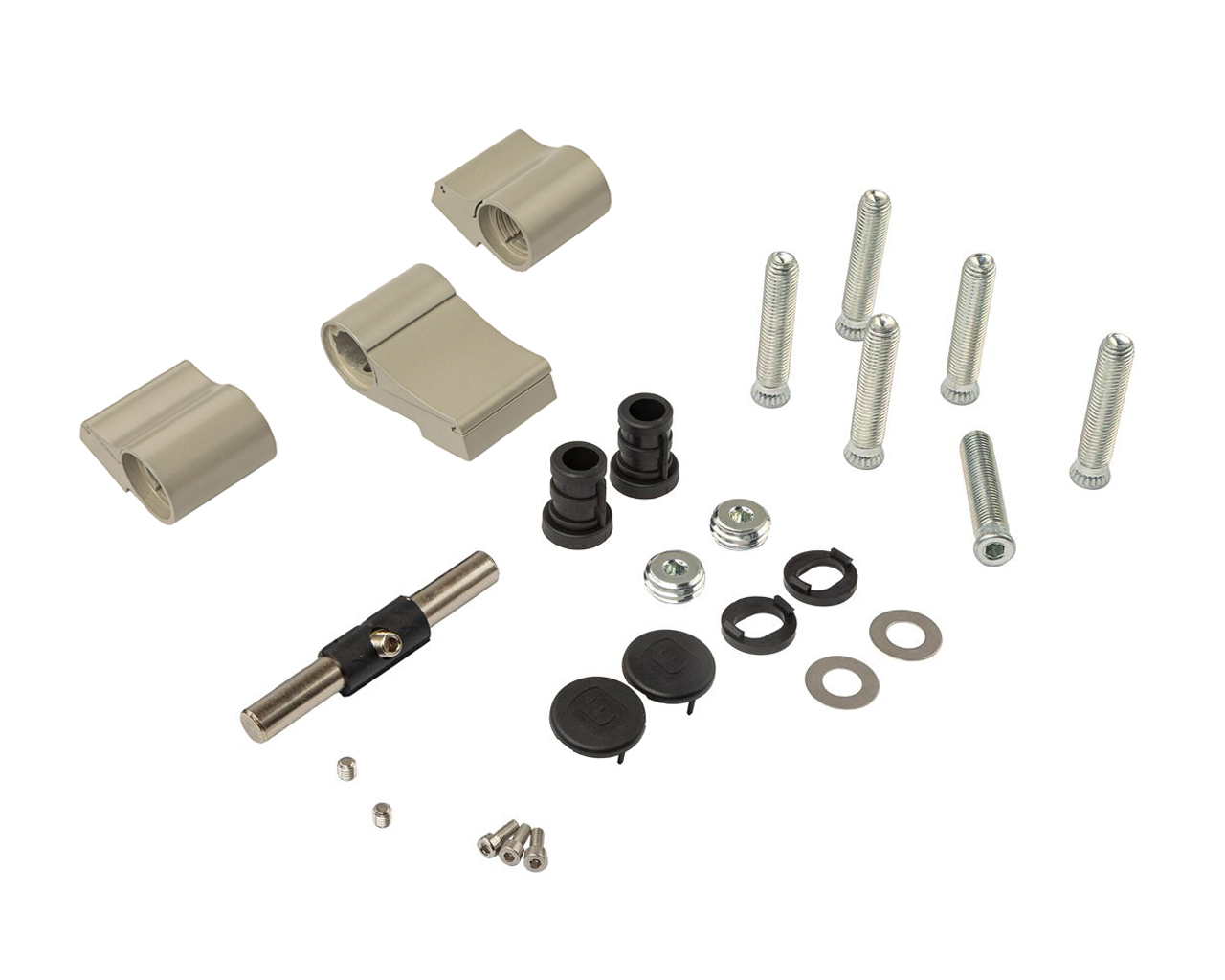 Петля двер. втулочн. ELEMENTIS, 3-х секционная, м/о 63, креп. на тепл. профиль, серебр. RAL9006. Рис. 1