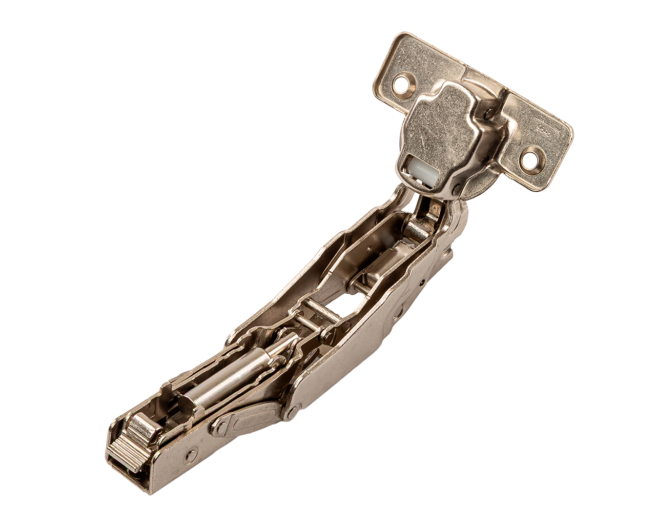 Петля для накладных дверей Alphalux Clip-On, Soft-Close, угол открывания 155°, 48 мм, чашка 35 мм, никель. Рис. 2 Петля для накладных дверей Alphalux Clip-On, Soft-Close, угол открывания 155°, 48 мм, чашка 35 мм, никель. Рис. 2