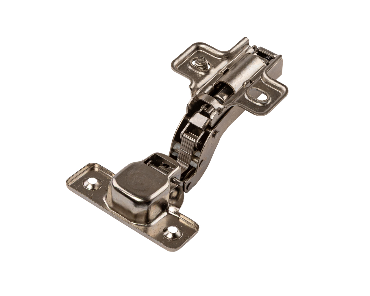 Петля вкладная Clip-On с доводчиком, 84 гр, с монтажной планкой H=2 мм в сборе, с предустановленными евровинтами, 45 мм, 35 мм чашка. Рис. 2