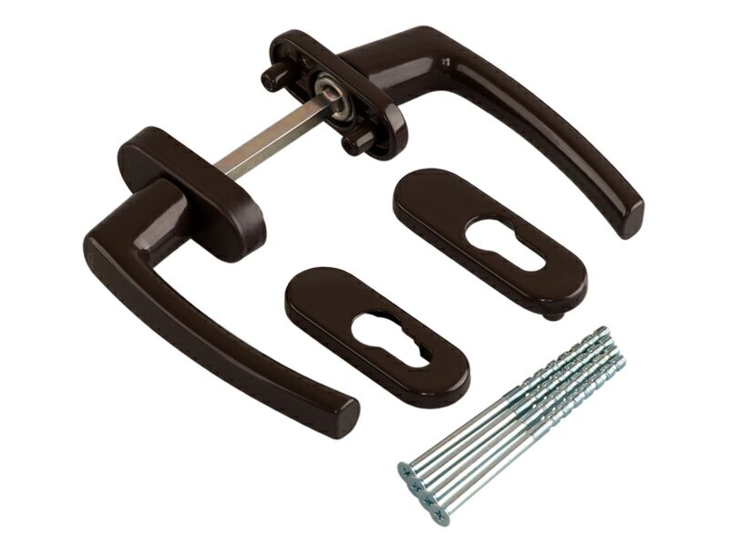 Гарнитур для балконной двери Rotoline коричневый/коричневый 228235. Рис. 1 Гарнитур для балконной двери Rotoline коричневый/коричневый 228235. Рис. 1