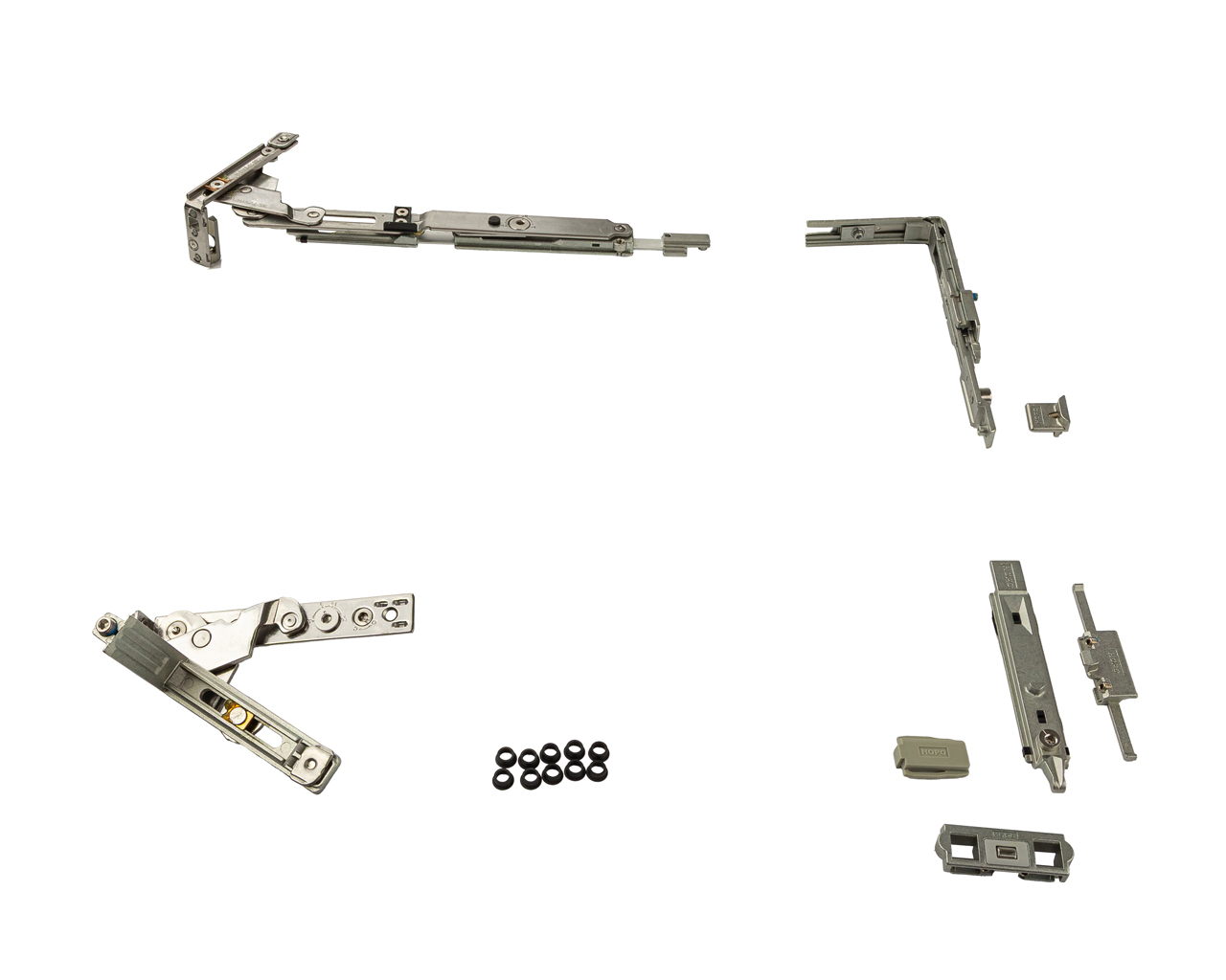 Комплект поворотно-откидной (скрытые петли + запорные элементы), 90°, 370-510 мм, V.01, левый, 80 кг. Рис. 3