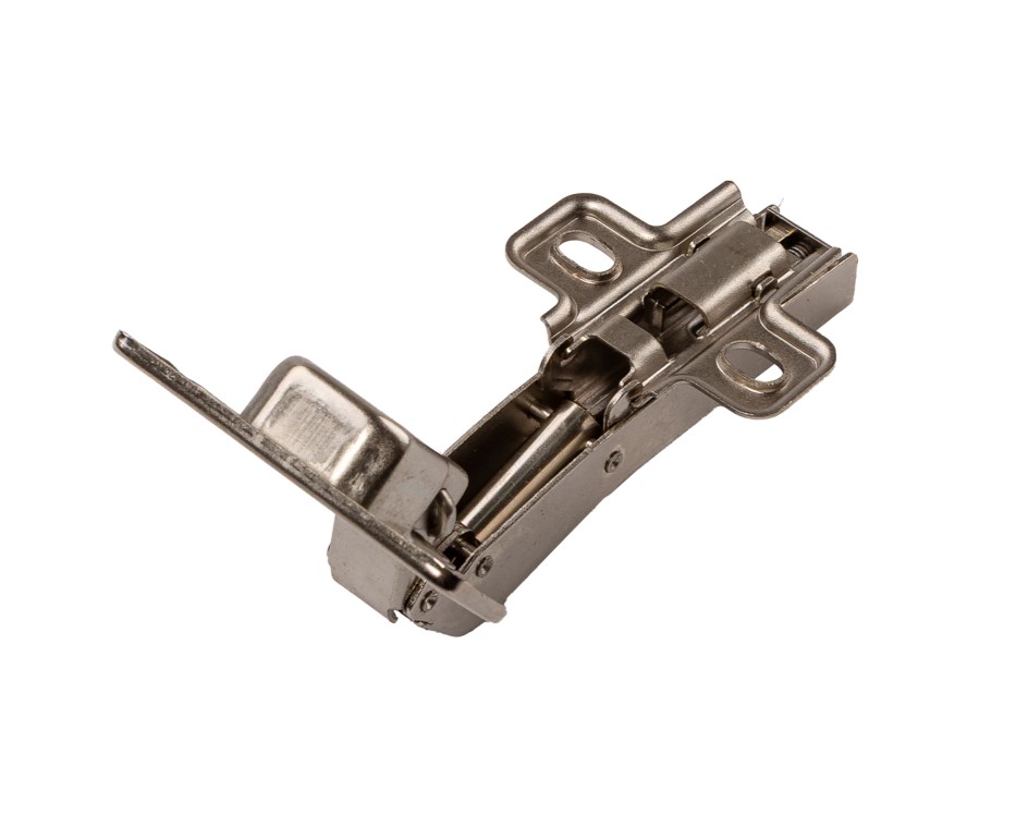 Петля угловая +45 Clip-On с доводчиком, 87 гр, с монтажной планкой H=2 мм в сборе, под саморез, 45 мм, 35 мм чашка. Рис. 2