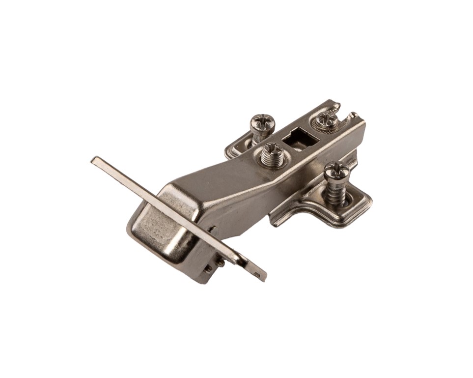 Петля угловая +45° Slide-On без доводчика, 65гр, с монтажной планкой h=0мм в сборе, под саморез, 48*6мм, 35мм чашка. Рис. 3