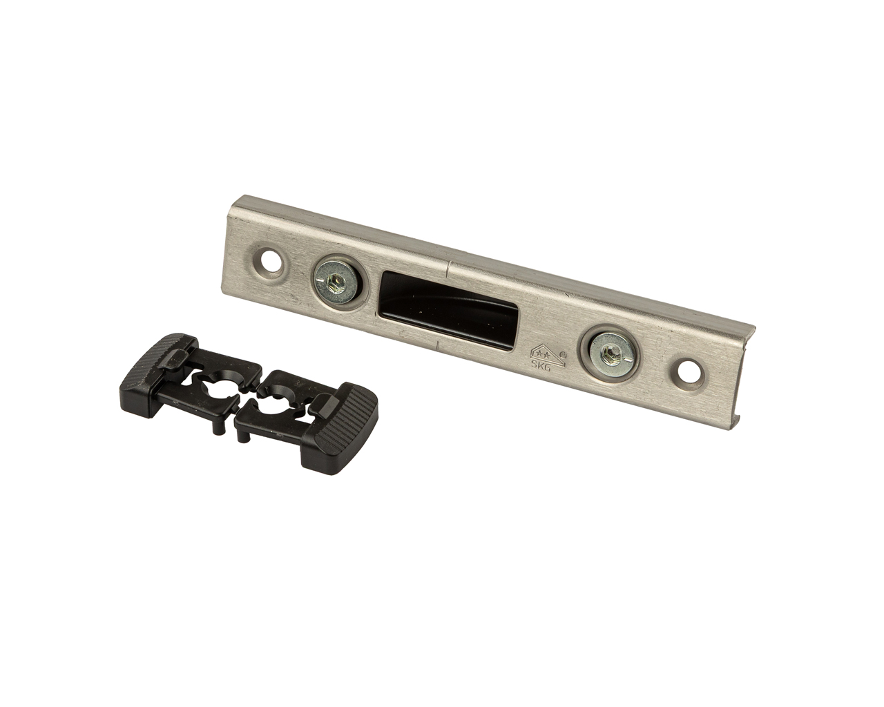 Планка ответная Maxbar для доп. запора/ крюка, регулируемая, нерж. сталь, U24x8.5, Татпроф. Рис. 1