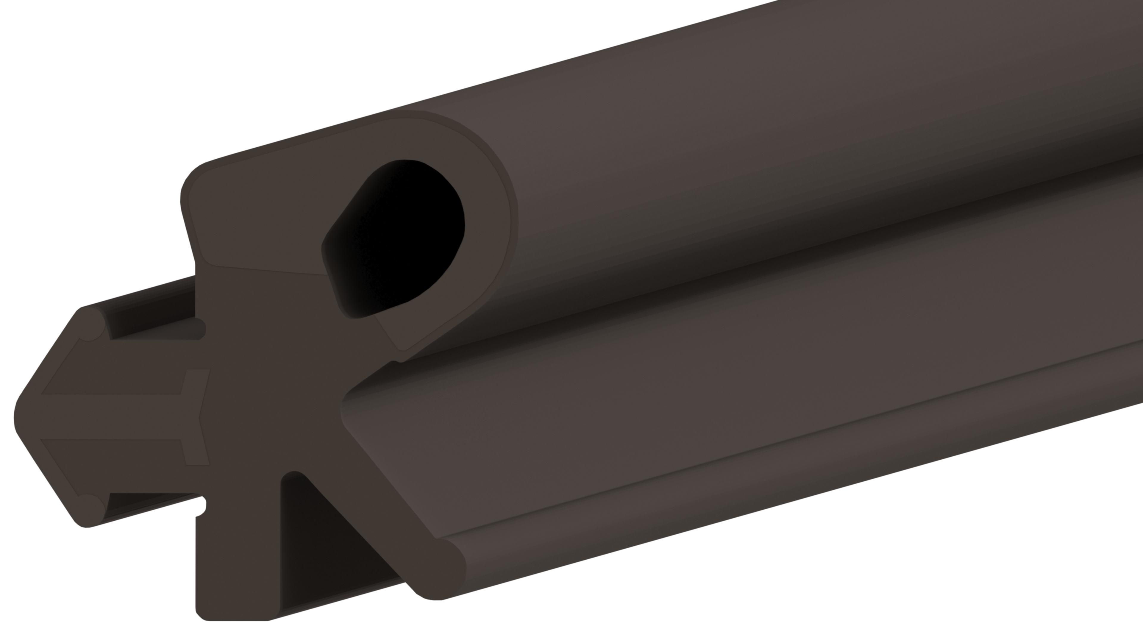 Уплотнитель для дерево-алюминиевых окон DEVENTER, ТЭП, темно-коричневый RAL 8014. Рис. 1 Уплотнитель для дерево-алюминиевых окон DEVENTER, ТЭП, темно-коричневый RAL 8014. Рис. 1