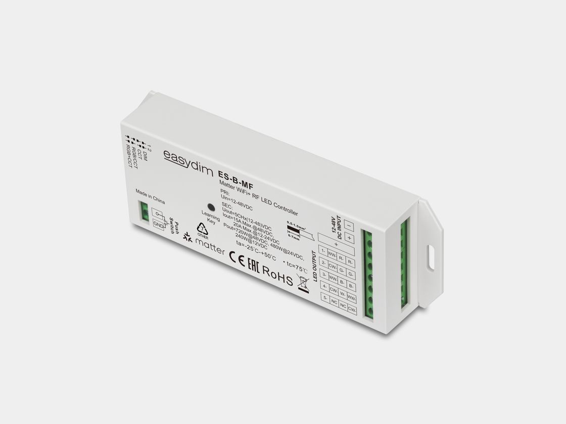 Контроллер EasyBus, для лент White/MIX-Whte (CCT), поддержка Matter, 4А/24V. Рис. 3