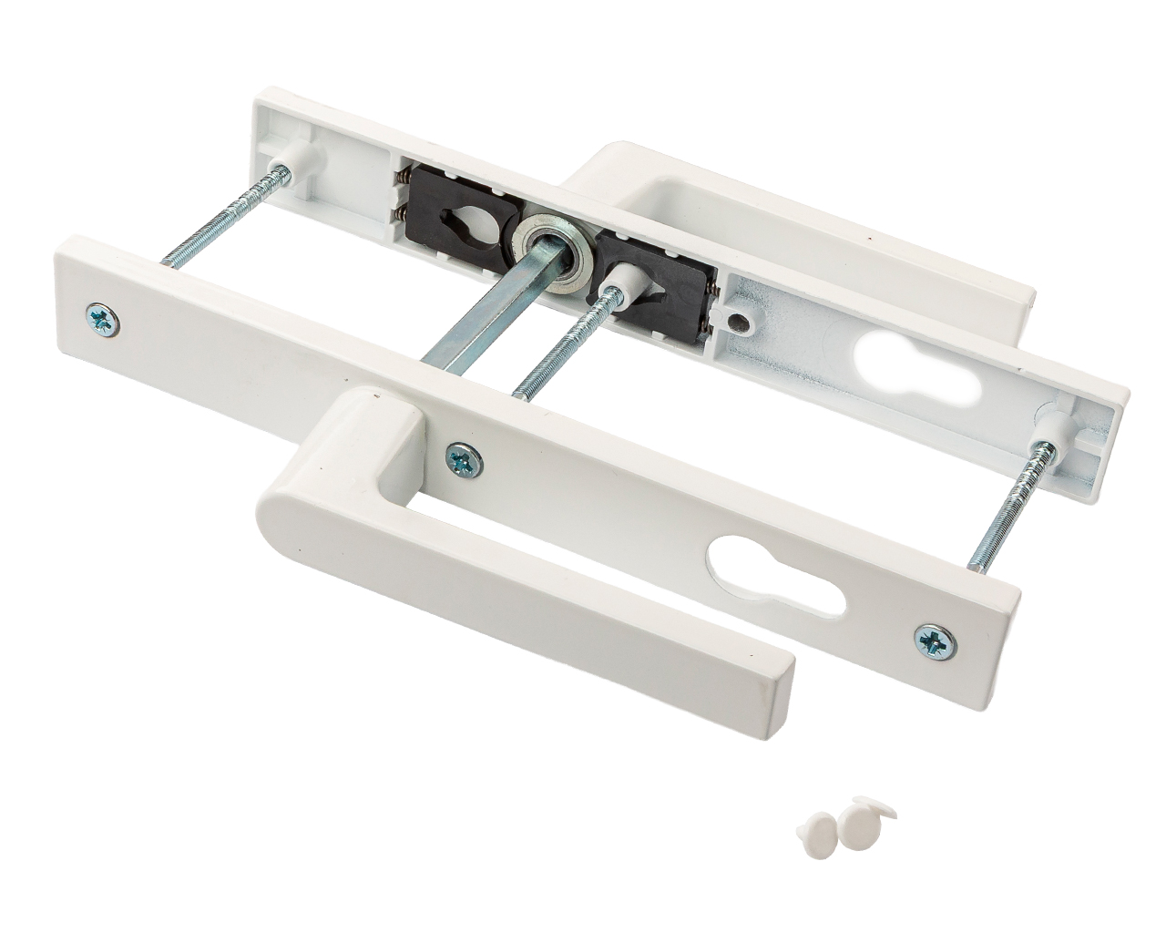 Гарнитур нажимной подпружиненный 32/92 (3 винта), белый RAL9016. Рис. 2