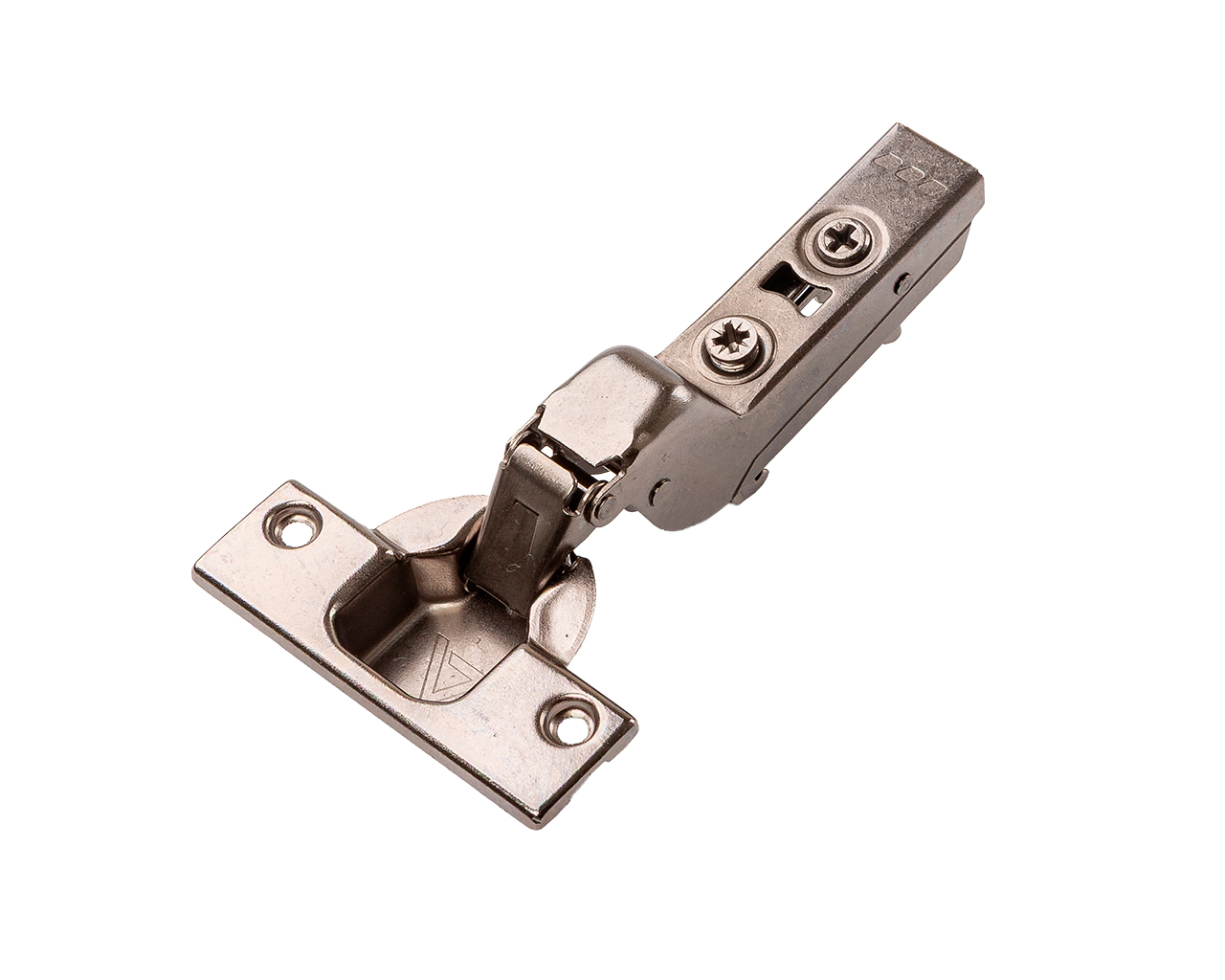 Петля для вкладных дверей Alphalux Titan Clip-On, без пружины, угол открывания 100°, 52 мм, чашка 35 мм, титан. Рис. 1