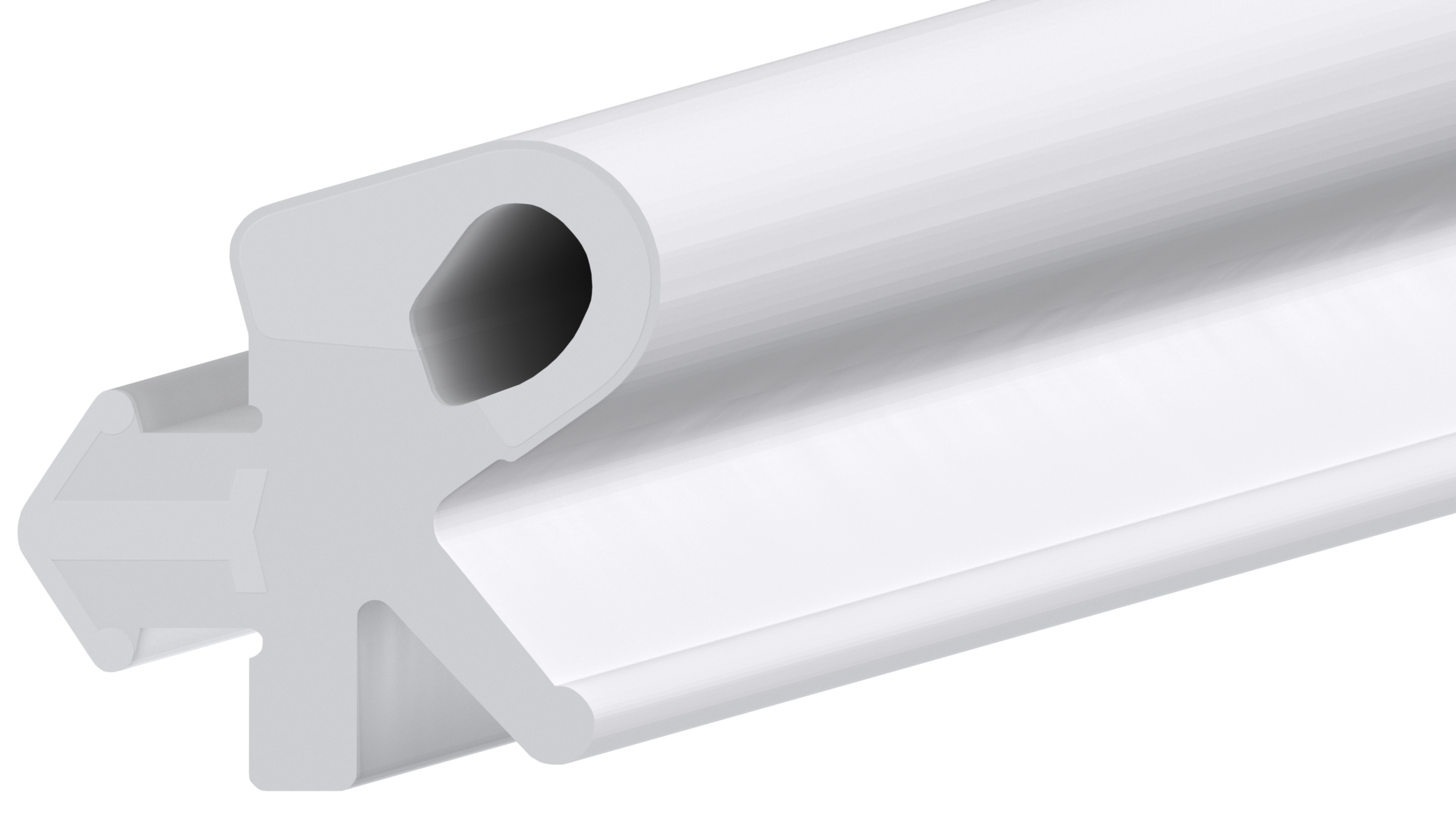 Уплотнитель для дерево-алюминиевых окон DEVENTER, ТЭП, белый RAL 9016. Рис. 1