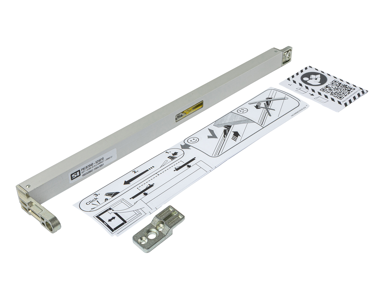 Доводчик Soft Close Compact HS ALU 200-400 кг. Рис. 1