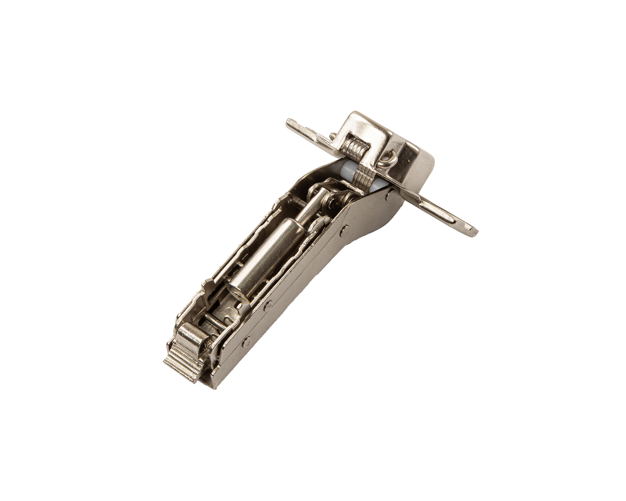 Петля для угловых дверей +30° Alphalux Titan Clip-On, Soft-Close, угол открывания 100°, 45 мм, чашка 35 мм, никель. Рис. 2