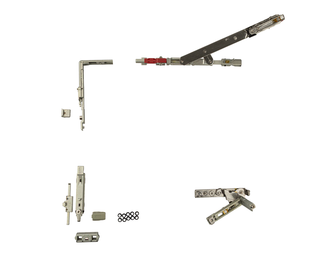 Комплект поворотно-откидной (скрытые петли + запорные элементы), 90°, 475-1000 мм, V.01, правый, 100 кг. Рис. 1 Комплект поворотно-откидной (скрытые петли + запорные элементы), 90°, 475-1000 мм, V.01, правый, 100 кг. Рис. 1
