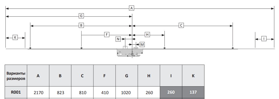 5700755 Замок многозапорный KFV серии BS2100PF  PZ/F16/40/8 с роликовой защёлкой. Рис. 2