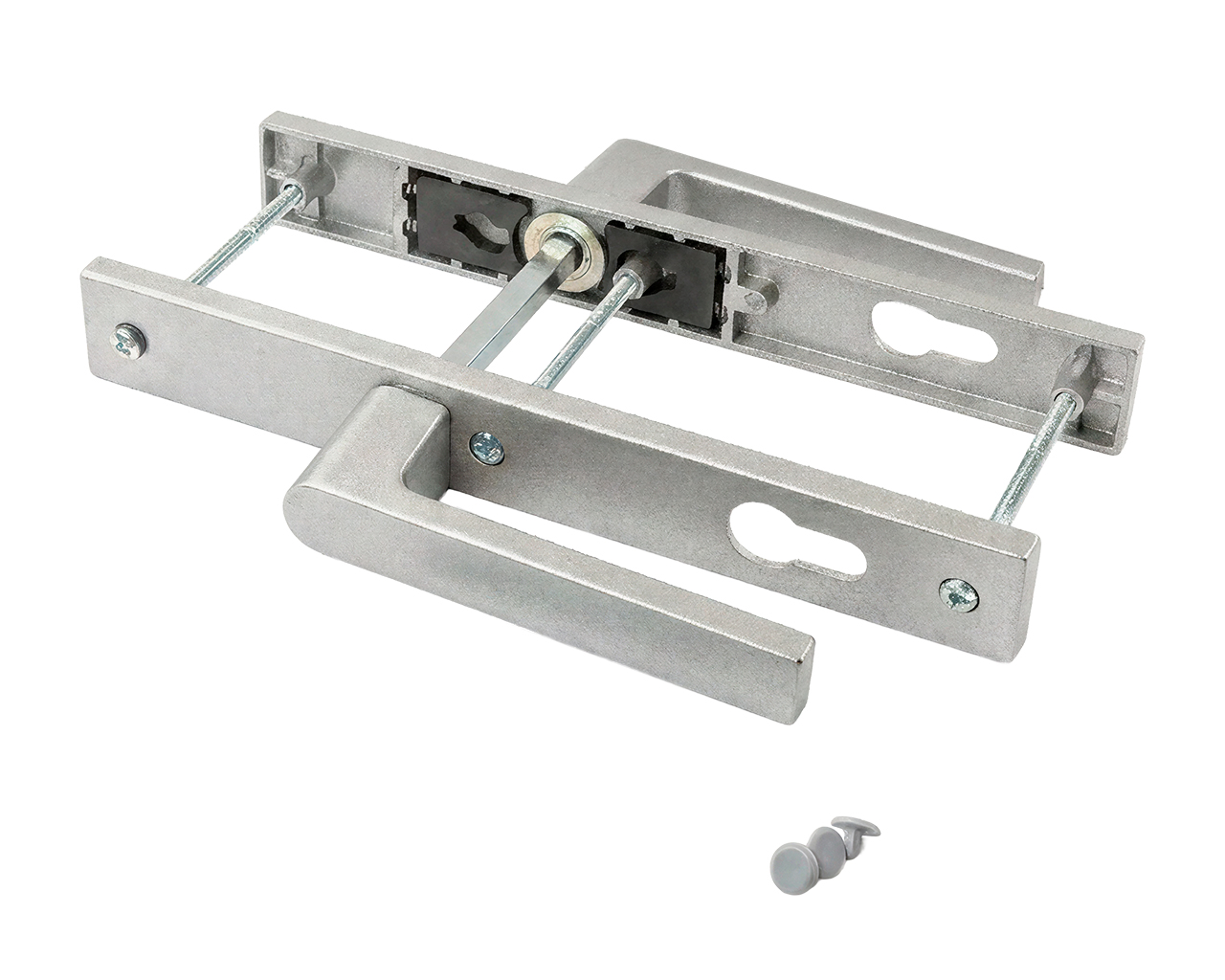 Гарнитур нажимной подпружиненный 32/92 (3 винта), серебр.. Рис. 2