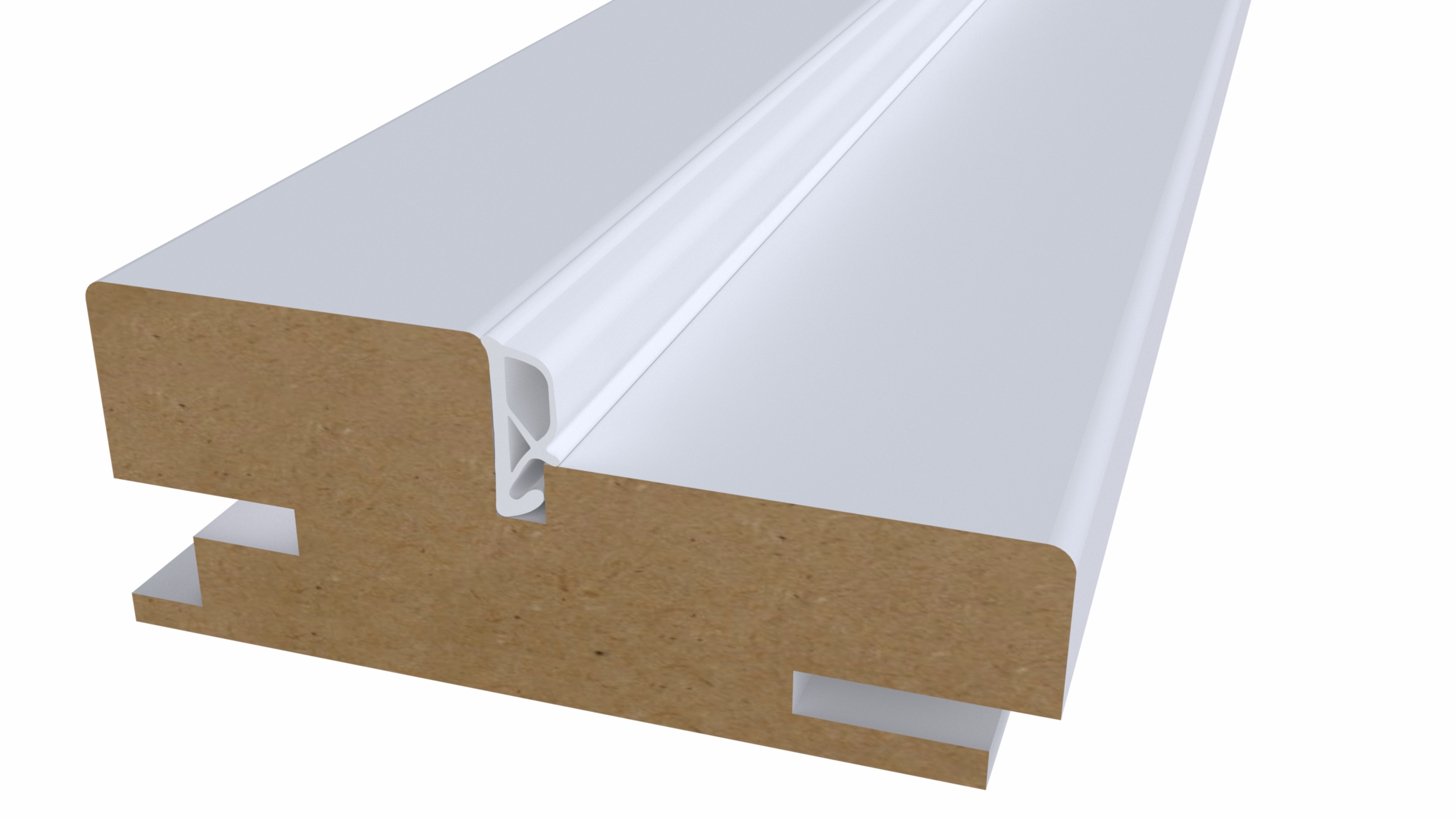 Уплотнитель контурный для межкомнатных дверей ELEMENTIS, ТЭП, бежевый. Рис. 3