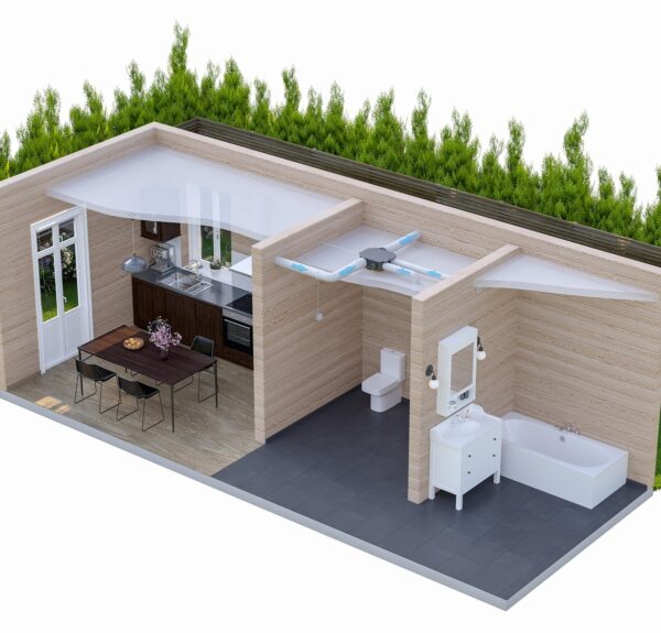 Комплект вытяжной вентиляции для дачного или садового дома Norvind Country. Рис. 2