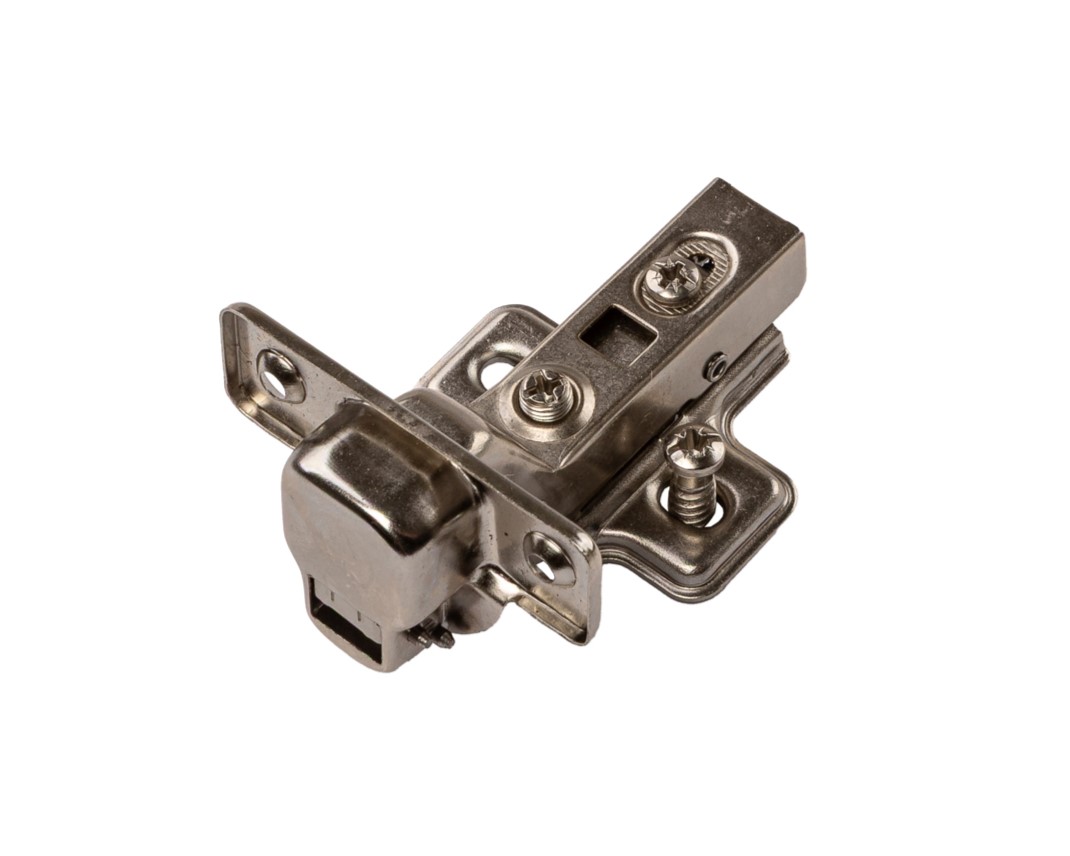 Петля вкладная Clip-On с доводчиком, 84 гр, с монтажной планкой H=2 мм в сборе, с предустановленными евровинтами, 45 мм, 35 мм чашка. Рис. 3