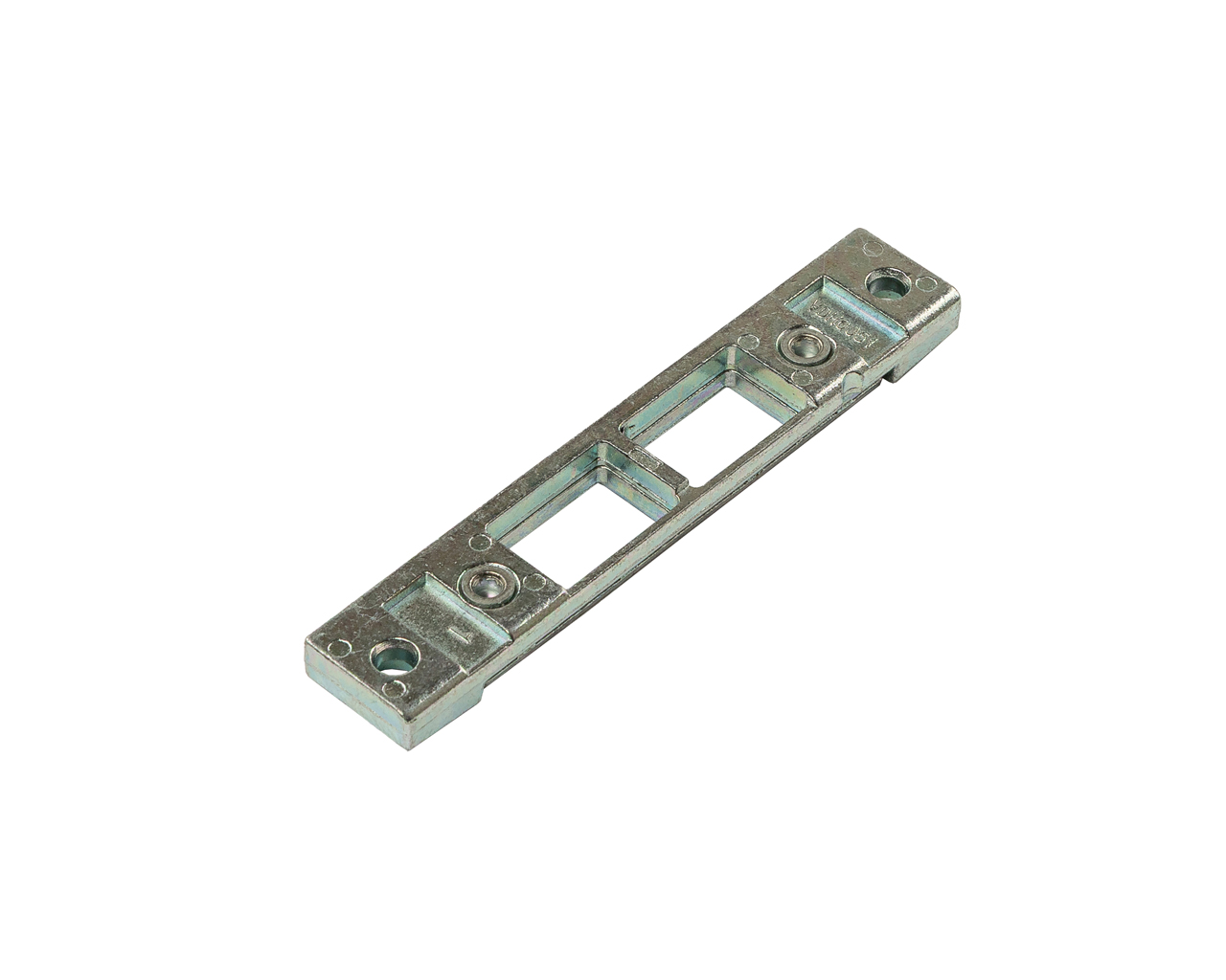 Планка ответная, регул., под шпингалет, для порога, плоская, 95*17*7,5 мм, 2 отверстия 11*19,7 мм, регул. приж. 1,5 мм. Рис. 3 Планка ответная, регул., под шпингалет, для порога, плоская, 95*17*7,5 мм, 2 отверстия 11*19,7 мм, регул. приж. 1,5 мм. Рис. 3