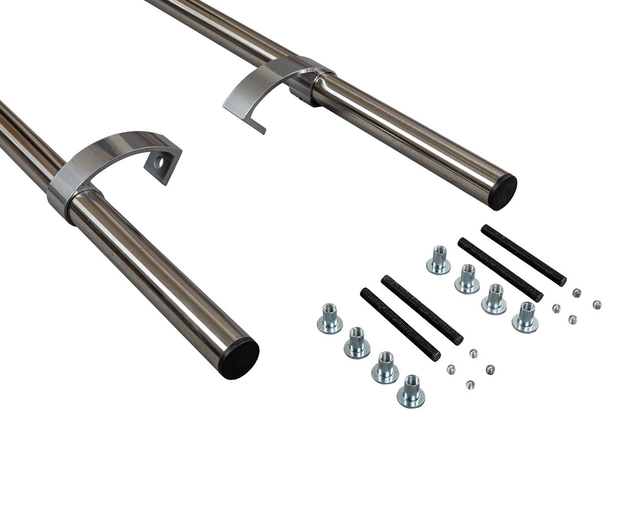 Ручка двустор., полиров. нерж. сталь, L=1800, 4 кроншт. хром краш.. Рис. 2