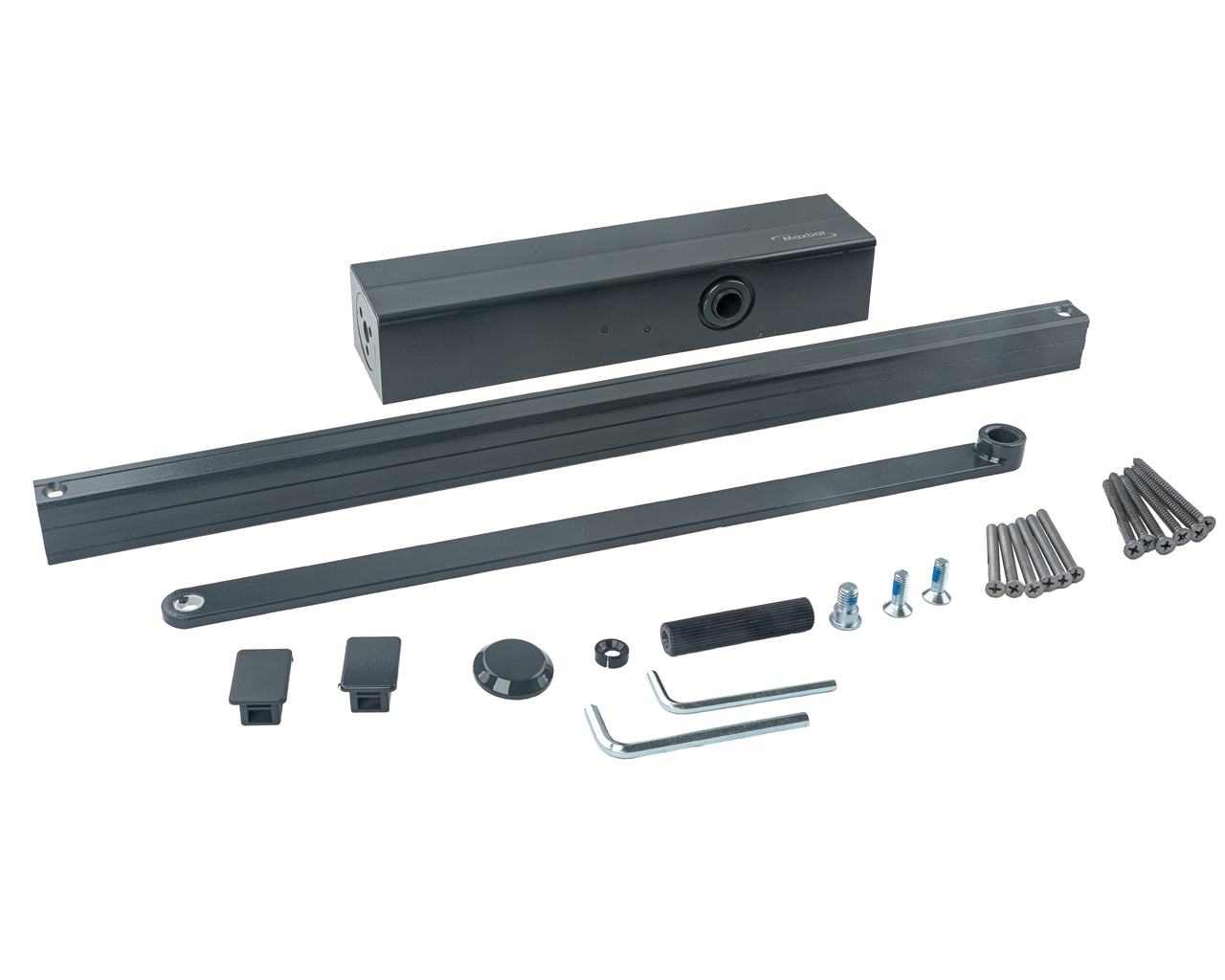 Доводчик Maxbar 5000 cо скользящей тягой EN 1-5, ВС, DA, ФОП антрацит RAL7016. Рис. 1 Доводчик Maxbar 5000 cо скользящей тягой EN 1-5, ВС, DA, ФОП антрацит RAL7016. Рис. 1