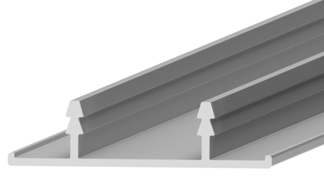 Профиль кромка дверного полотна, алюминий, L=6100 мм, серебро. Рис. 1