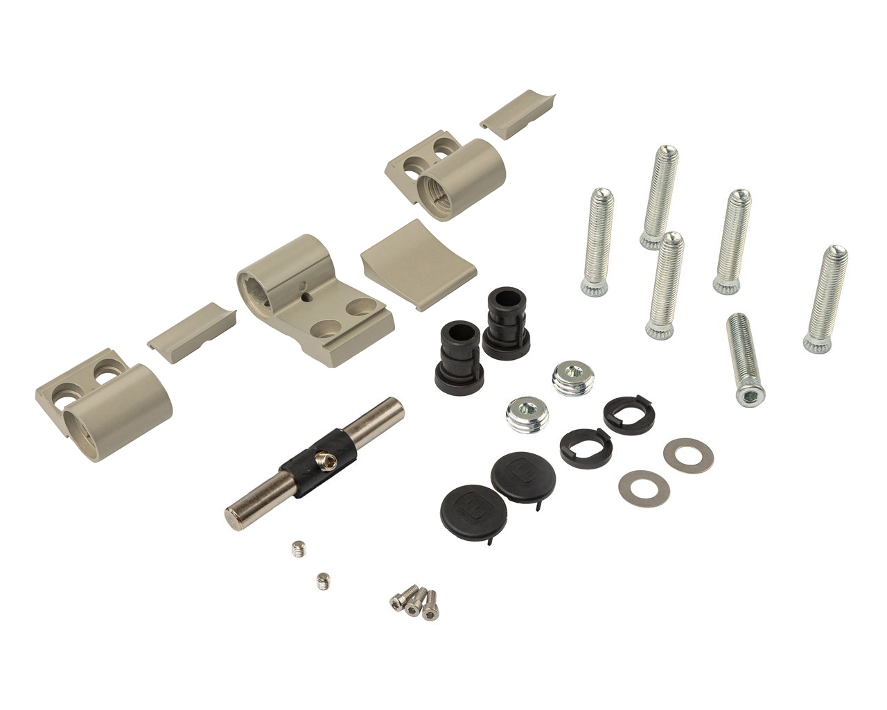 Петля двер. втулочн. ELEMENTIS, 3-х секционная, м/о 63, креп. на тепл. профиль, серебр. RAL9006. Рис. 2