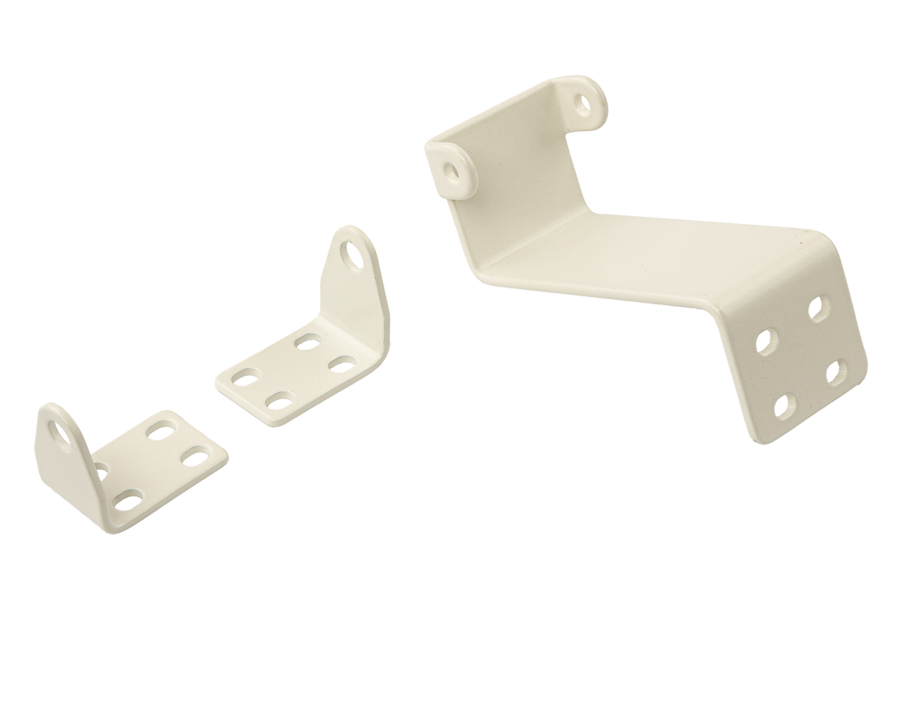 Комплект креплений для монтажа приводов PRO Синхро (нижнеподвесное, внутрь), белый. Рис. 1