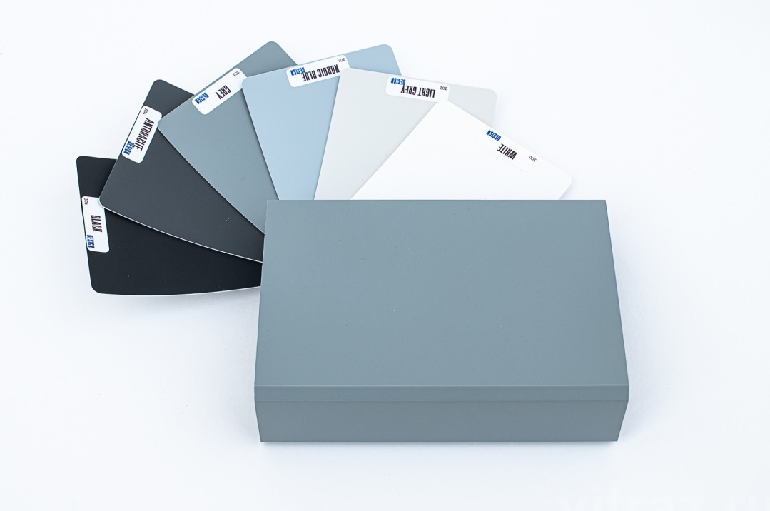 Образец подоконника Витраж Дизайн с образцами ламинации, веер