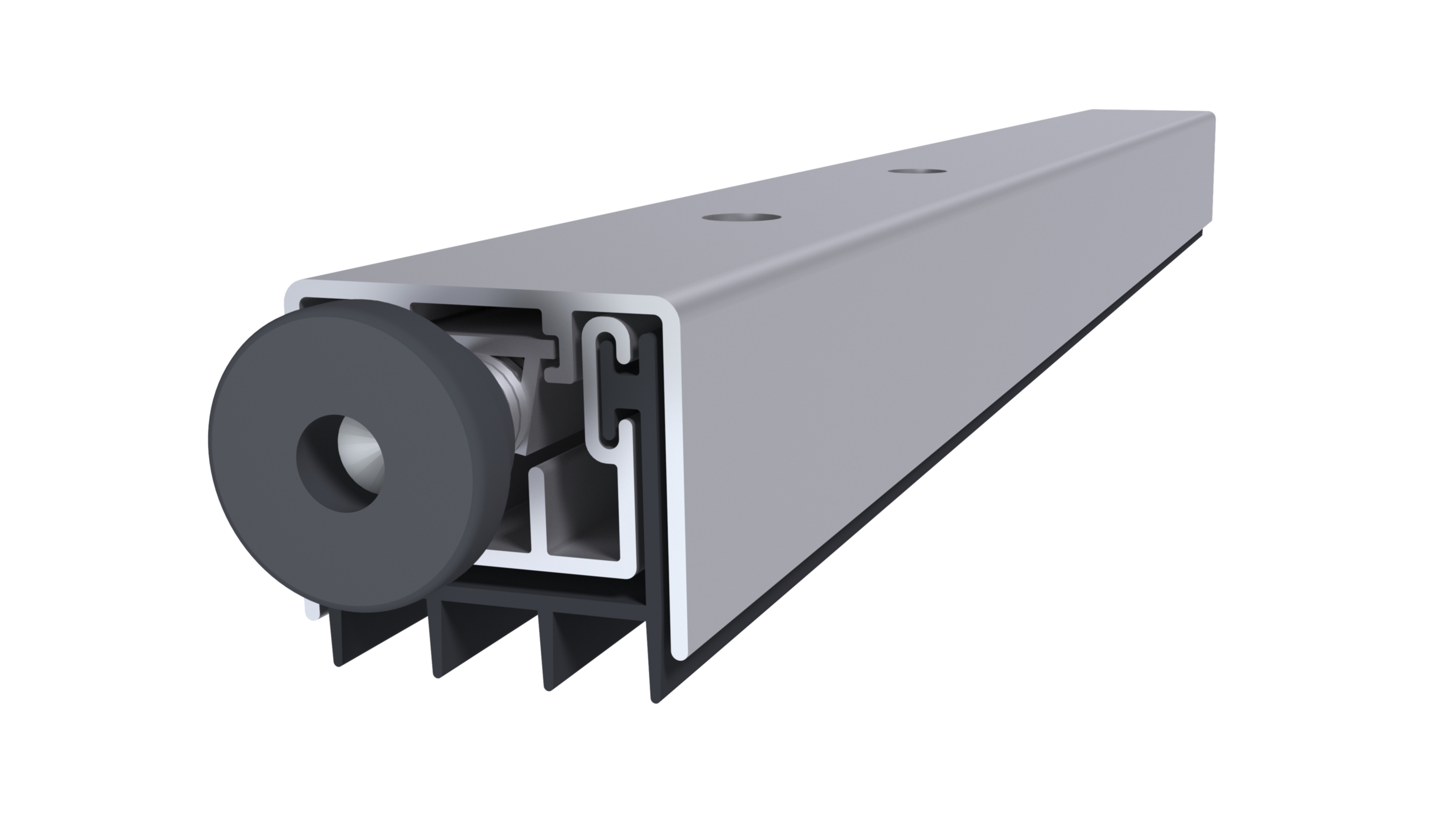 Автоматический дверной умный порог, длина 1220 мм, в паз 24x20 мм. Рис. 1